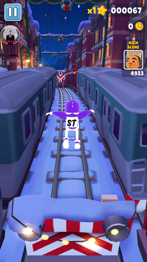 地铁跑酷ST战队定制版本