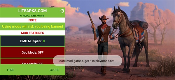 西部土地生存破解版内置菜单