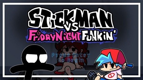 黑色星期五之夜黑色火柴人模组正版(Stickman Vs Friday Night Funkin) 周五夜放克火柴人小黑模组