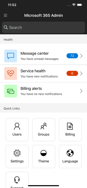 Microsoft 365 admin APP