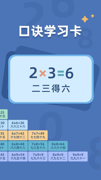乘法口诀表app