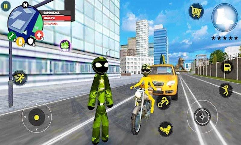 火柴人城市绳索英雄最新版 火柴人城市绳索英雄手游