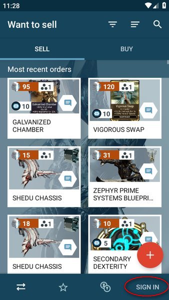 warframe market app warframe market手机app下载