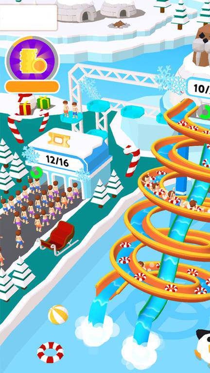 闲置水上滑梯游戏