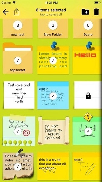 sticky notes app