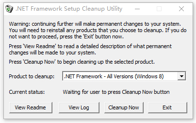 net framework卸载工具