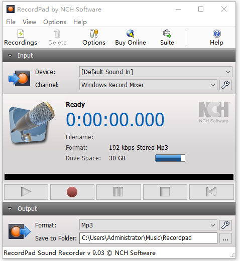 recordpad电脑录音软件