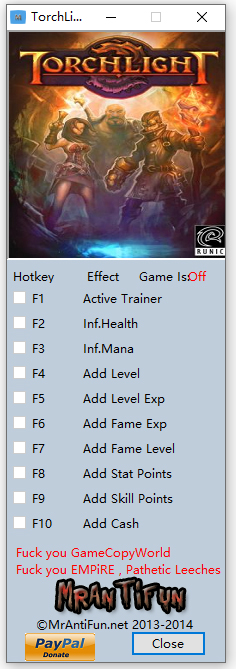 火炬之光九项修改器