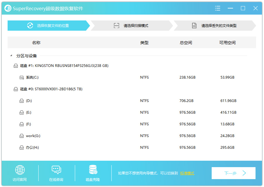 超级硬盘数据恢复软件免费版