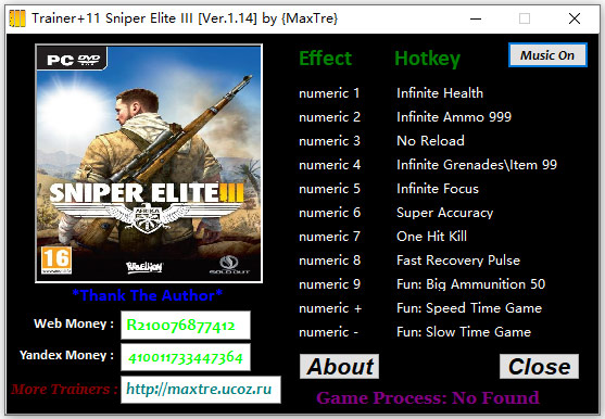 狙击精英3十一项修改器