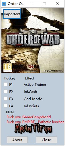 战争命令(Order of War)修改器下载