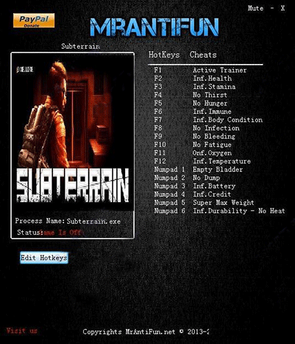 地下设施十七项修改器