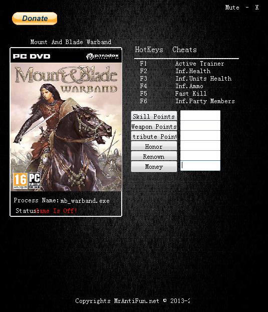 骑马与砍杀战团修改器