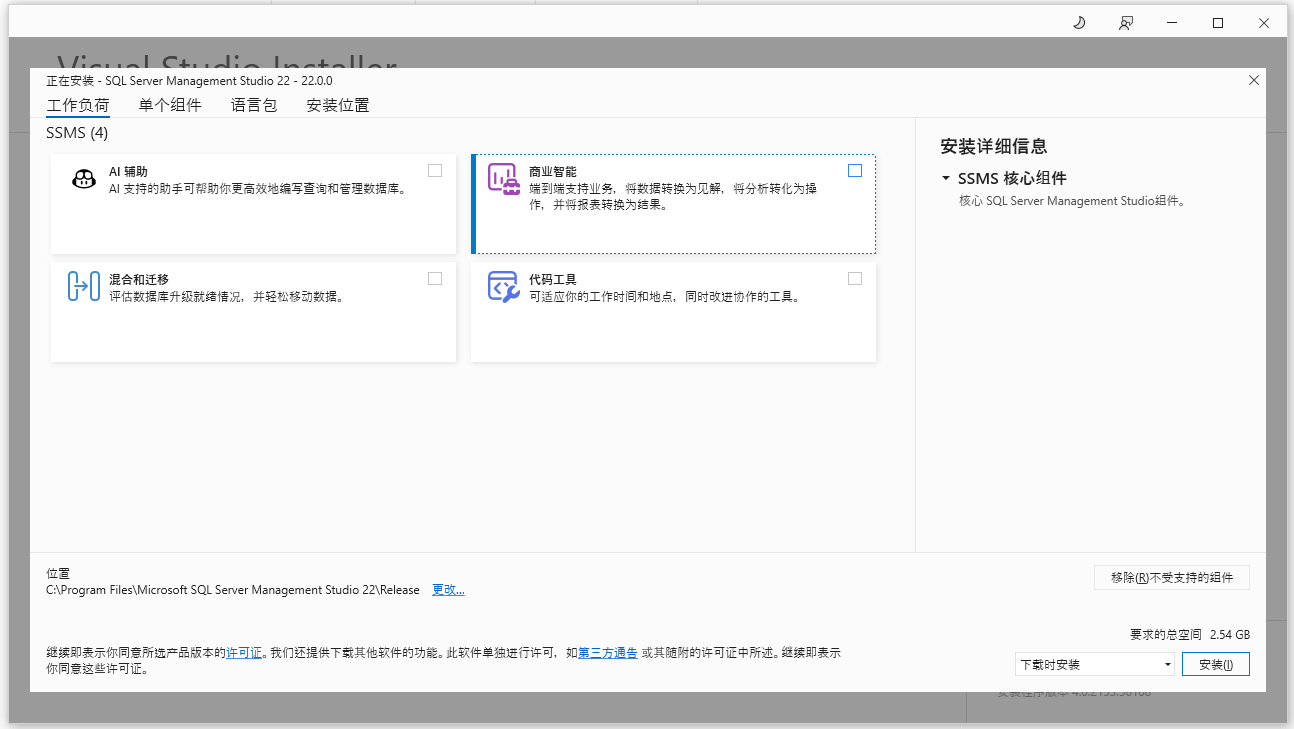 sql server management studio 22官方中文版