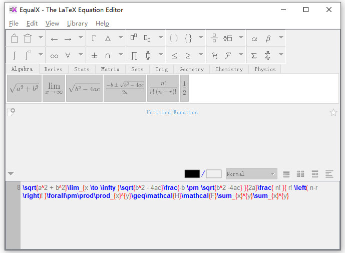 latex公式编辑器EqualX