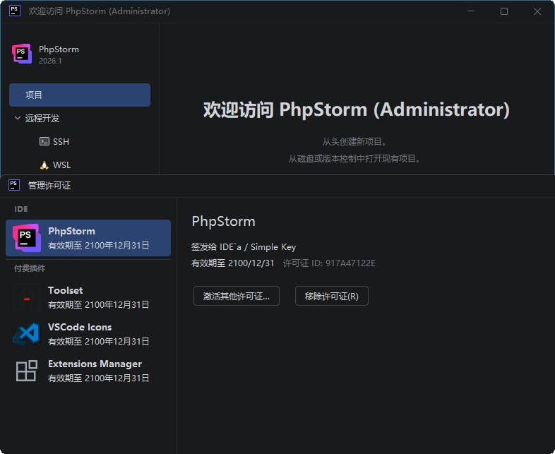 jetbrains phpstorm 2026中文版