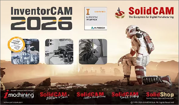 SolidCAM 2026 SP2 for Inventor 2018-2026
