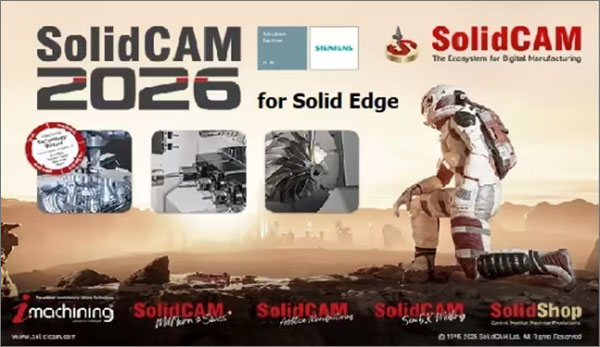 solidcam2026 for Solid Edge 2020-2026中文版
